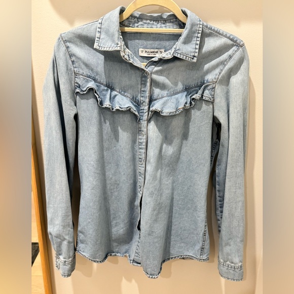 Pull & Bear Denim Shirt - Picture 4 of 4
